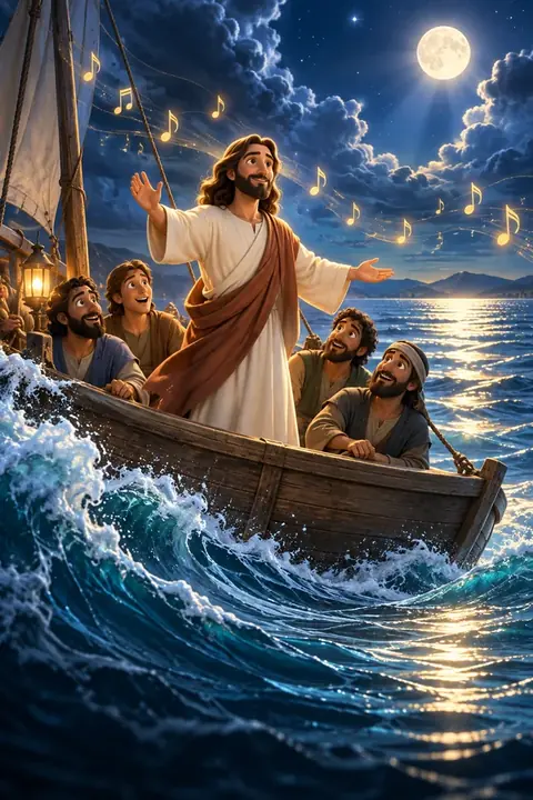 Jesus acalma a tempestade